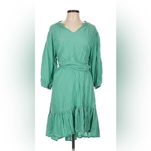 Knox Rose Teal Dress with Ruffle Detail